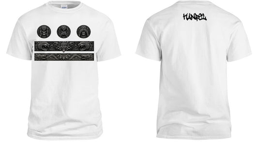 KANPOL Drop 01 — Core Mark White Tee (Black/White)